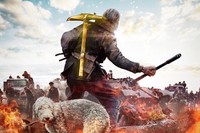 ナチス戦車隊相手に＜ツルハシ＞1本で戦う不死身の老兵、アアタミと相棒犬、ウッコ（映画『SISU/シス 不死身の男』／© 2022 FREEZING POINT OY AND IMMORTAL SISU UK LTD. ALL RIGHTS RESERVED.　配給：ハピネットファントム・スタジオ）