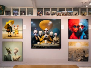 世界初のAIアートギャラリー、お抱え芸術家は全員仮想　人との共同作業で広がる可能性