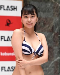 ミスFLASH2022候補者発表会見での小日向莉々子