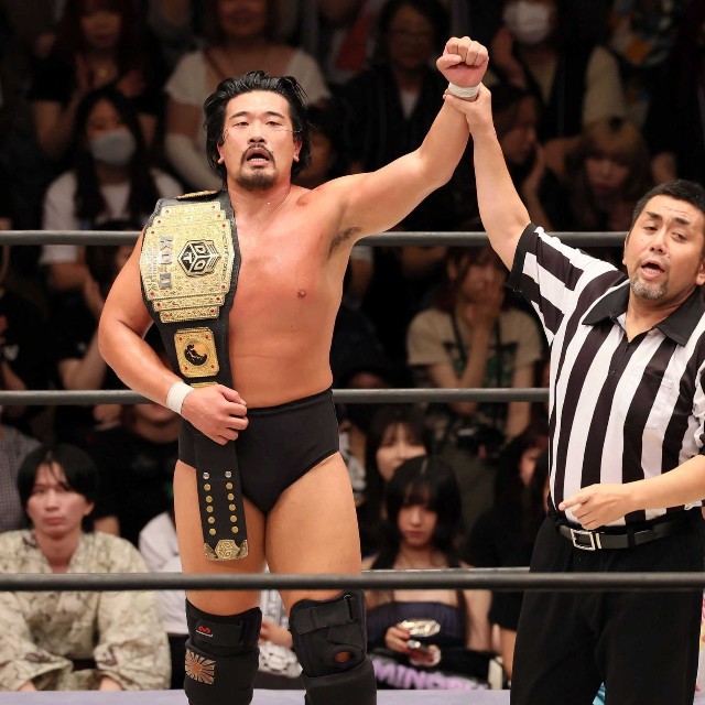 HARASHIMAに勝利した樋口和貞＝2025年7月撮影