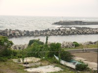 「能登の古民家宿 TOGISO」の2階からは日本海が（谷町撮影）
