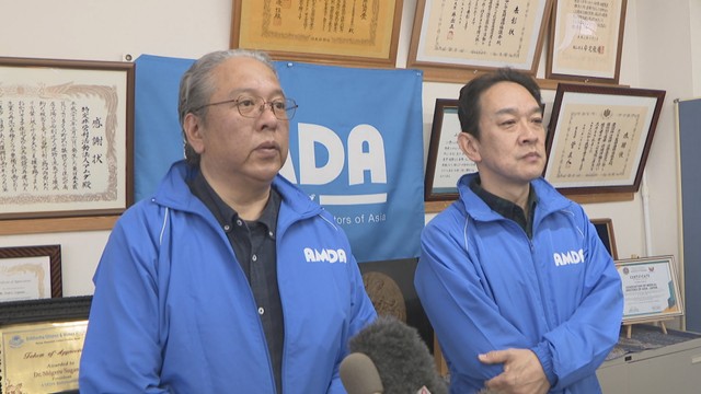 調整員／大西彰さん・祖母井利昭さん　AMDA本部事務所　岡山・北区伊福町