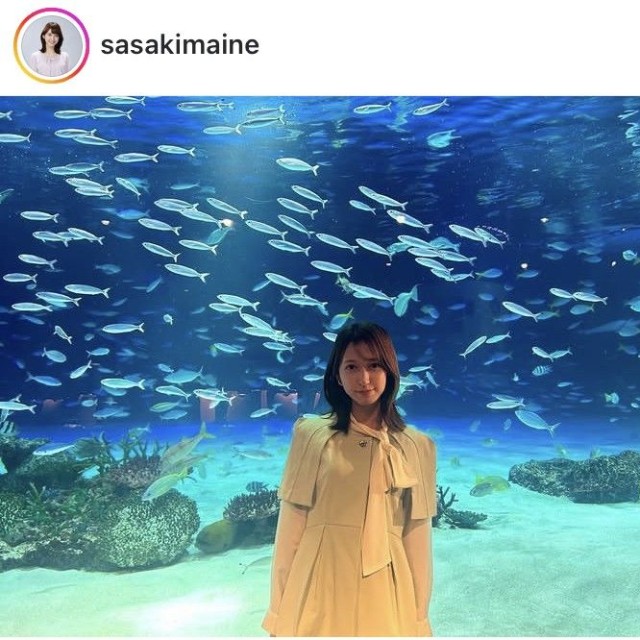 佐々木舞音アナのインスタグラム＠sasakimaineより