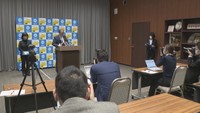 市長記者会見　岡谷市役所