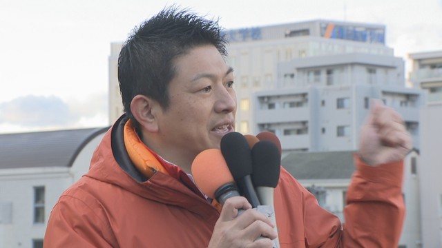 参政党／神谷宗幣 代表　岡山・北区　1月30日午後4時半ごろ