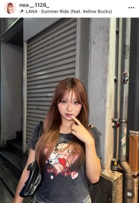 希空のインスタグラム（@noa._.1126_）より＝25年8月20日投稿