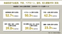 自由記述では返済、不安、ペアローン、金利、収入変動が多く言及（提供画像）