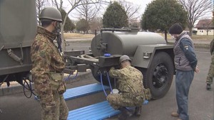 地震の影響で断水続く宮城県大崎市・栗原市・美里町で自衛隊が給水活動