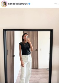 近藤夏子アナウンサーのインスタグラム＠kondokako0804より