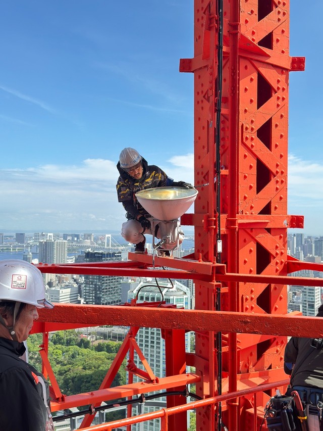 巨大ライト！画像提供：東京タワー