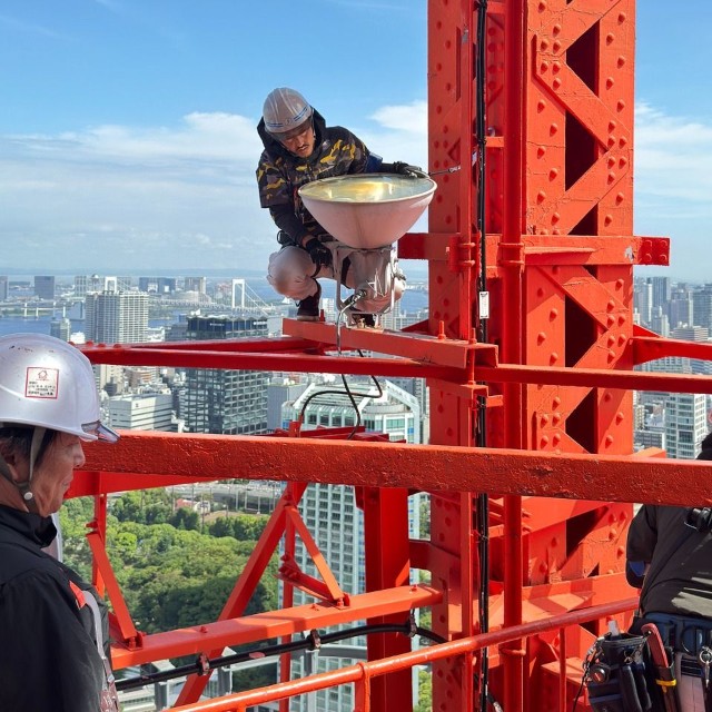 巨大ライト！画像提供：東京タワー