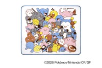 カビゴンやポッチャマ、ソーナンスなど、ポケモンたちがぎゅっと集まったデザインのブランケット