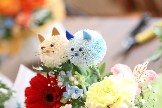 色とりどりのアニマルフラワー