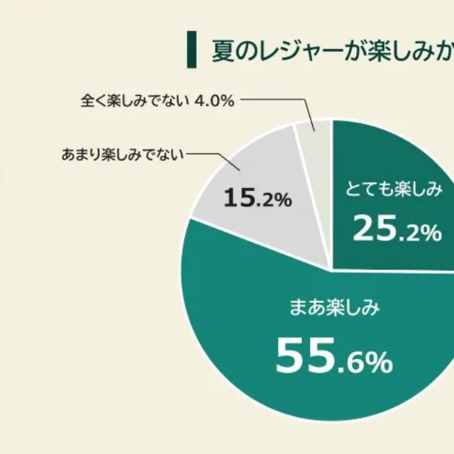 夏のレジャーが楽しみか（提供画像）