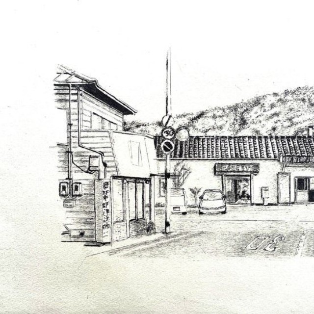 全国公募展で厚生労働大臣賞に選ばれた「伯備線　清音駅」