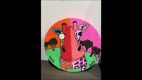 2人の新作　魚眼レンズを想起させる作品