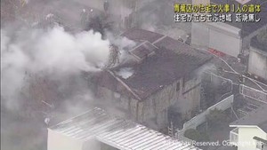 住宅が全焼　焼け跡から住人男性とみられる遺体　仙台・青葉区