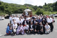 石川県輪島市、7月31日に神事「若宮八幡宮 神輿復興祭」がおこなわれて、お神輿の姿を見てみんなが笑顔に（黒島支援隊のInstagramより）
