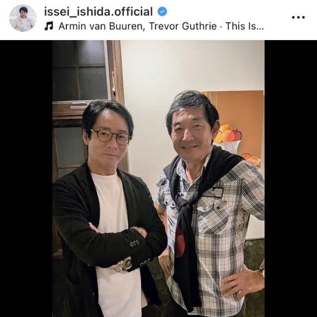 いしだ壱成インスタグラム＠issei_ishida.officialより