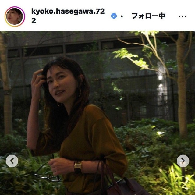 長谷川京子のインスタグラム＠kyoko.hasegawa.722より