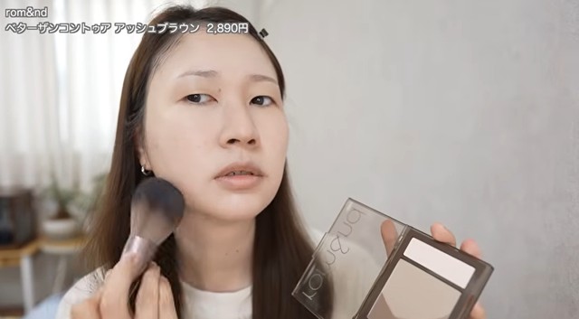 シェーディングはリキッドとパウダーを併用／投稿主さん提供