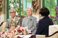 「徹子の部屋」に出演する岩城滉一・結城アンナ夫妻＝テレビ朝日提供