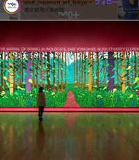 2023年には東京都現代美術館で「デイヴィッド・ホックニー展」が開催された＝東京都現代美術館のインスタグラム＠mot_museum_atr_tokyoより