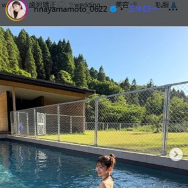 山本里菜アナのインスタグラム＠rinayamamoto_0622より