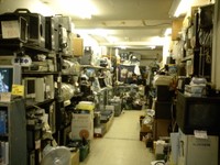 2007年から2009年に撮影された末広町ちかくのジャンクショップ（写真・裏庭映画保存会）