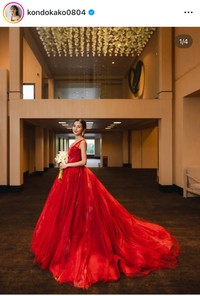 20日の近藤夏子アナのインスタグラム＠kondokako0804より