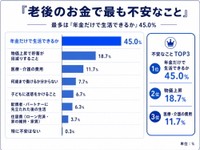老後のお金で最も不安なこと（提供画像）