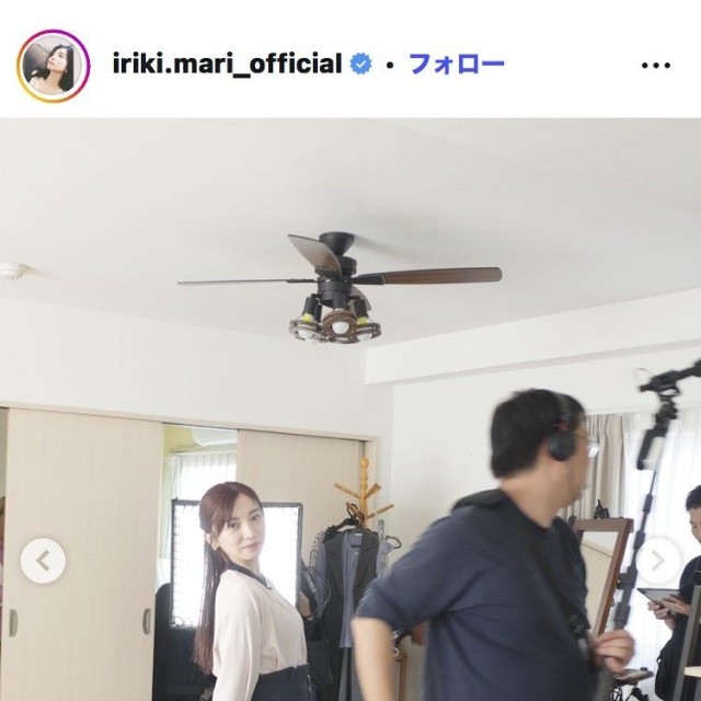 入来茉里のインスタグラム＠iriki.mari_officialより