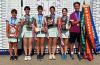 【インターハイ】テニス女子団体　岡山学芸館が3年ぶり2度目の優勝