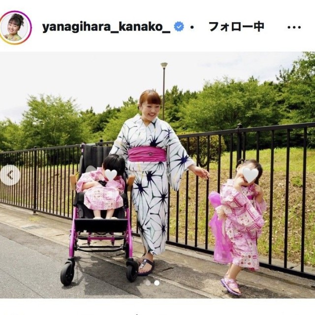 柳原可奈子のインスタグラム＠yanagihara_kanako_
より