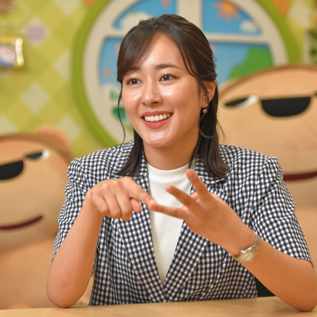 前田春香アナウンサー（撮影・出月俊成）