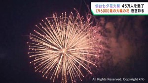 夏の夜空を彩る仙台花火祭　１万６０００発に多くのスマイル