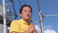 参院選香川選挙区で初当選／原田秀一さん（国民・新）　さぬき市志度　午前7時半ごろ