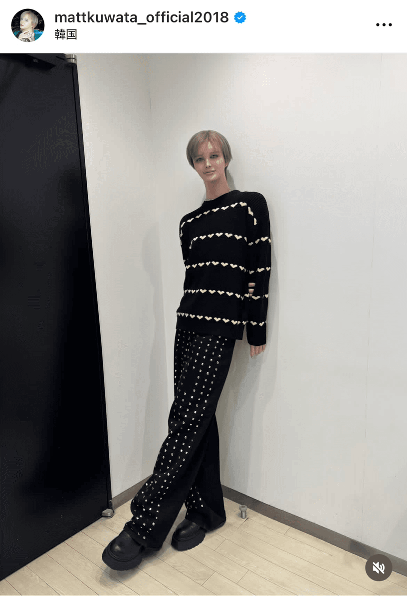 Matt Rose (@mattkuwata_official2018)さんのインスタグラムより