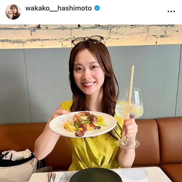 橋本和花子アナのインスタグラム(@wakako__hashimoto)より