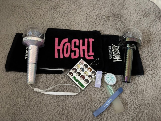 娘はSEVENTEENのホシ推し。グッズもたくさん持っている／投稿主さん（@megupan_factory）提供