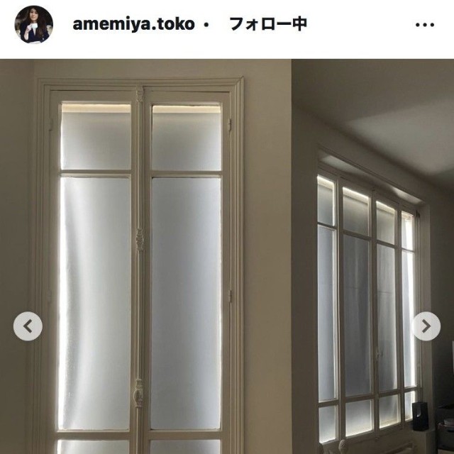 雨宮塔子アナウンサーのインスタグラム＠amemiya.tokoより