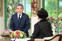 「徹子の部屋」   黒柳徹子(右)、越智光夫広島大学学長＝テレビ朝日提供