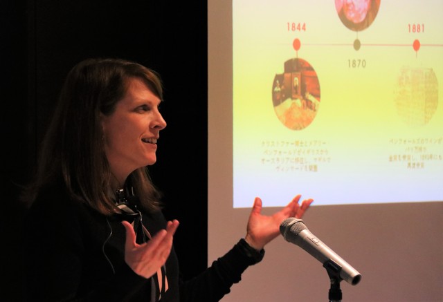 ペンフォールズの魅力は各時代の醸造家たちの旺盛な好奇心とチャレンジ精神が生み出したという＝大阪市内