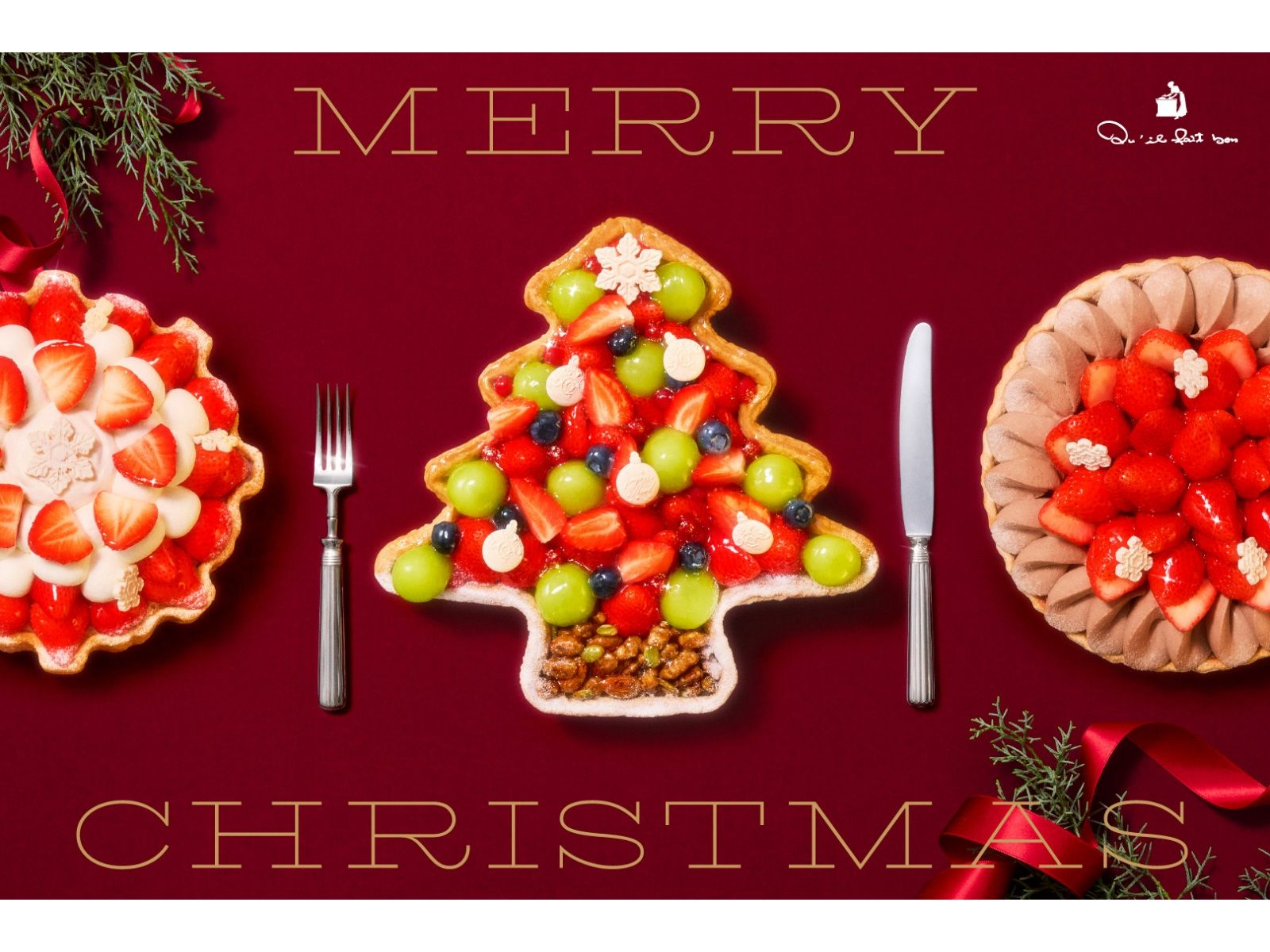 キル フェ ボンからクリスマスを彩るタルト「Christmas Cake 2026」全5