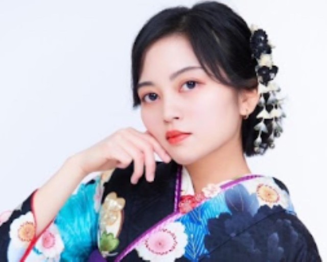 着物着用の1枚／長嶺姉妹さん（@sakahika）提供