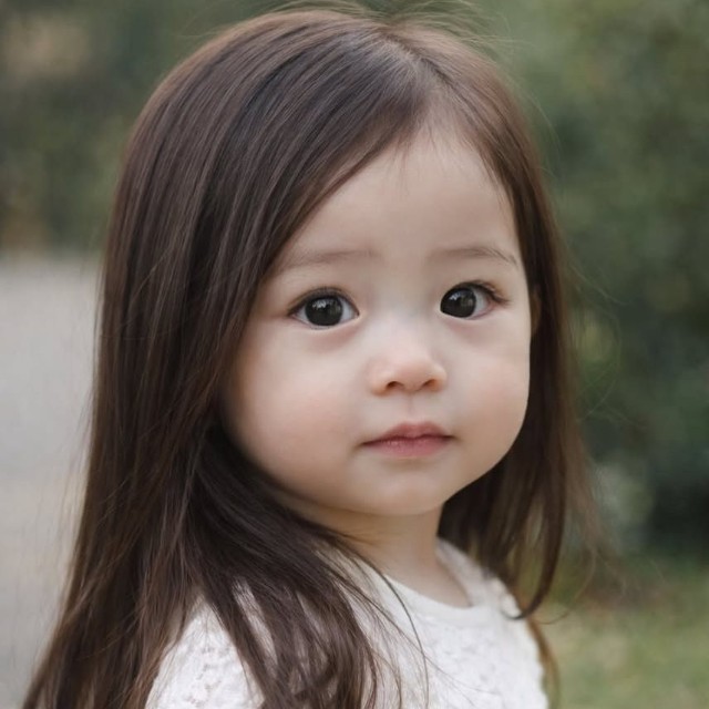 AIで生成した“髪の毛あり”の娘さんイメージ／Narumiさん（@nrm2_1）提供