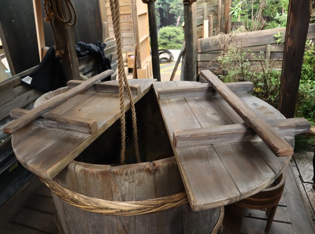 画像では見えないが、井戸の内側に苔が生えている