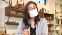 大学教員として働く中谷文美さん