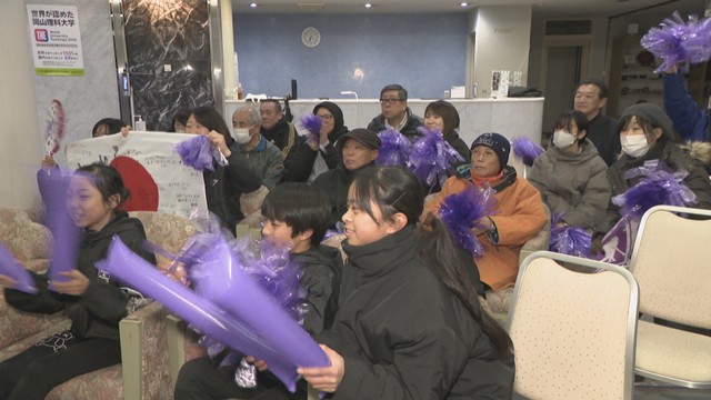 倉敷出身・中島未莉選手　初の五輪舞台に地元からも声援　スピードスケート・ショートトラック