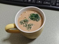 コーヒーの中に、ブロッコリー！？ ※透夜さん提供